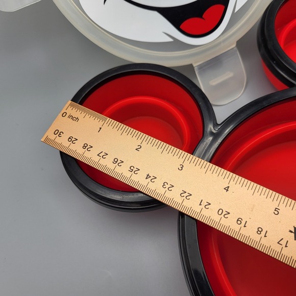 Disney Mickey Mouse Silicone Divided Food Container - Collapsible with Clip Lid - Picture 8 of 10